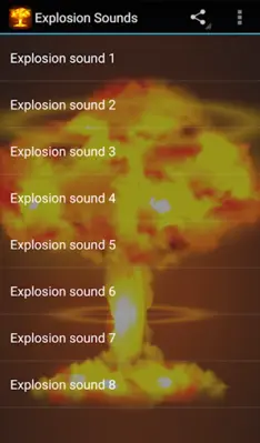 Explosion Sounds Prank android App screenshot 0